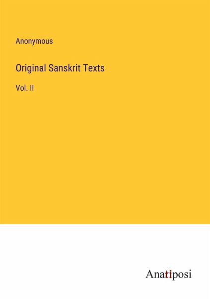 Original Sanskrit Texts Original Sanskrit Texts