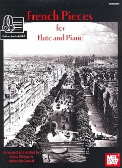 Cover French pieces (+ online audio) for flute and piano