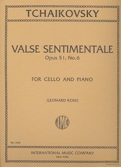 Valse Sentimentale op.51,6 for violoncello and piano