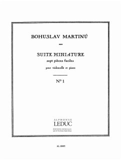 Cover 7 pičces faciles no.1 pour violoncelle et piano suite miniature