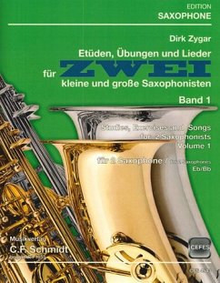 Cover Etüden, Übungen und Lieder Band 1 für 2 Saxophone (B/Es)