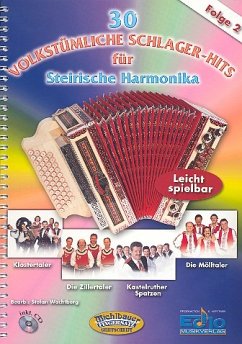 Cover 30 volkstümliche Schlager-Hits Band 2 für steirische Harmonika