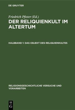 Cover Das Objekt des Reliquienkultes (eBook, PDF)