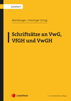 Schriftsätze an VwG, VfGH und VwGH - Wutscher, Claudia;Urtz, Christoph