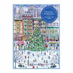 Michael Storrings Christmas in the City Greeting Card Puzzle - Galison