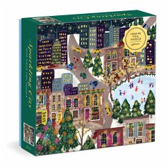 Joy Laforme Sparkling City 1000 Piece Foil Puzzle In a Square Box - Galison