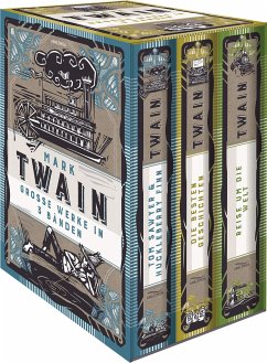 Mark Twain, Grosse Werke in 3 Bänden im Schmuck-Schuber - Twain, Mark