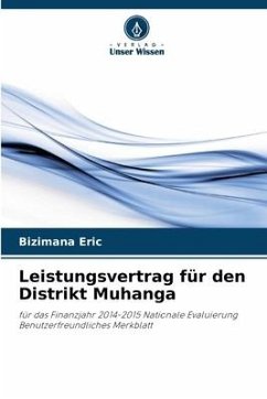 Leistungsvertrag für den Distrikt Muhanga - Eric, Bizimana