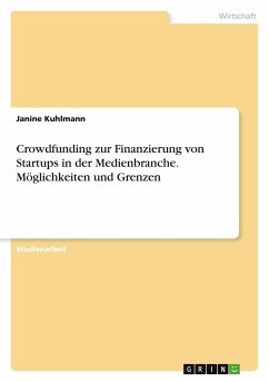 Crowdfunding zur Finanzierung von Startups in der Medienbranche. Möglichkeiten und Grenzen - Kuhlmann, Janine