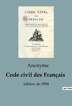 Code civil des Français - Anonyme