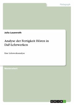 Analyse der Fertigkeit Hören in DaF-Lehrwerken - Lauenroth, Julia