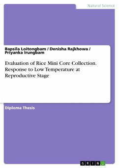 Evaluation of Rice Mini Core Collection. Response to Low Temperature at Reproductive Stage (eBook, PDF) - Loitongbam, Bapsila; Rajkhowa, Denisha; Irungbam, Priyanka