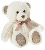 Heunec 134058 - BÄR PEARLIE 'Creamie' mit Rosé-Schleife klein, 18 cm Heunec 134058 - BÄR PEARLIE 'Creamie' mit Rosé-Schleife klein, 18 cm