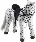 Heunec 723771 - PFERD stehend schwarz/weiß getupft mit Sound, 75 cm Heunec 723771 - PFERD stehend schwarz/weiß getupft mit Sound, 75 cm