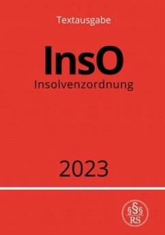 Insolvenzordnung - InsO 2023 - Studier, Ronny