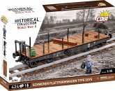COBI Historical Collection 6284 - Schwerer Plattformwagen Typ SSYS, Bausatz, 1:35