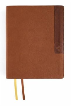 Niv, Journal the Word Bible (Perfect for Note-Taking), Large Print, Leathersoft, Brown, Red Letter, Comfort Print - Zondervan