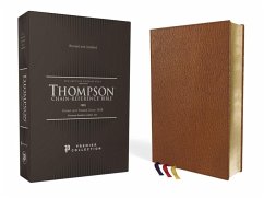 Nasb, Thompson Chain-Reference Bible, Premium Goatskin Leather, Premier Collection, Tan, 1995 Text, Black Letter, Art Gilded Edges, Comfort Print - Zondervan