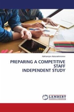 PREPARING A COMPETITIVE STAFF INDEPENDENT STUDY