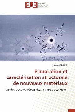 Elaboration et caractérisation structurale de nouveaux matériaux - EZ-ZAHI, Amine