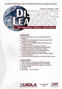 Distance Learning Volume 19 Number 3 2022