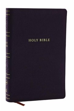 NKJV Personal Size Large Print Bible with 43,000 Cross References, Black Leathersoft, Red Letter, Comfort Print (Thumb Indexed) - Thomas Nelson