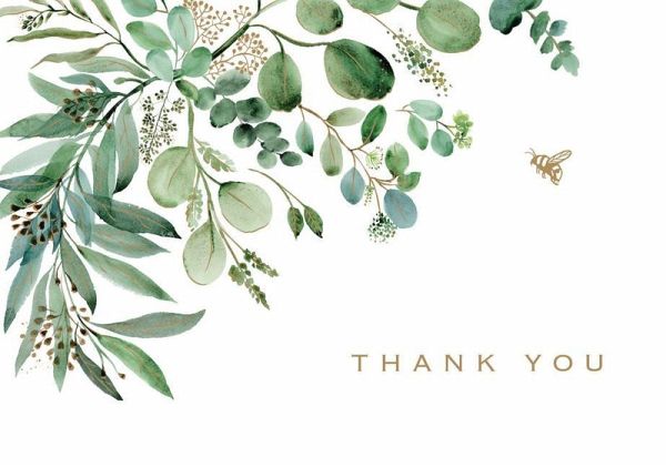 Eucalyptus Thank You Note Cards (14 Cards, 15 Self-Sealing Envelopes) Eucalyptus Thank You Note Cards (14 Cards, 15 Self-Sealing Envelopes)