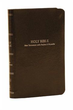 KJV Holy Bible: Pocket New Testament with Psalms and Proverbs, Brown Leatherflex, Red Letter, Comfort Print: King James Version - Nelson, Thomas