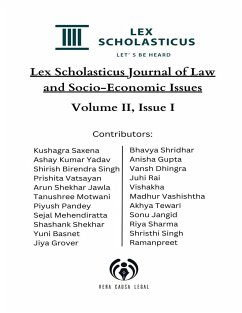 Lex Scholasticus Journal of Socio-Economic Issues (Volume II - Issue I) - Scholasticus, Lex