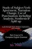 Study of Subject-Verb Agreement, Narration Change, Use of Punctuation; including Analysis, Synthesis & Split-up