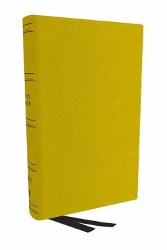 NKJV Holy Bible, Personal Size Large Print Reference Bible, Yellow, Genuine Leather, 43,000 Cross References, Red Letter, Comfort Print: New King James Version - Thomas Nelson