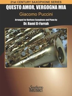 Questo Amor Vergogna MIA: For Baritone Saxophone and Piano