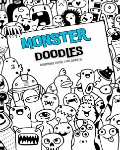 MONSTER DOODLES Coloring Book - Press, Mandala Printing