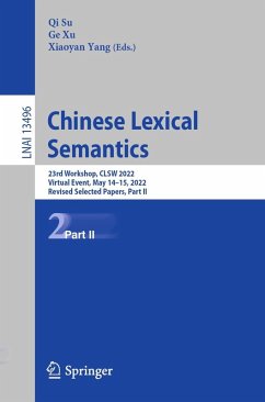 Cover Chinese Lexical Semantics (eBook, PDF)