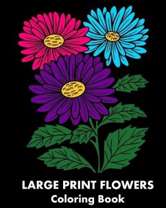 Large Print Flowers Coloring Book - Studio, Artizen