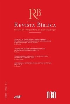 Revista Bíblica 2022/3-4 - Año 84 - Aba, Asociación Bíblica