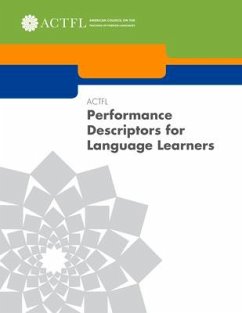 Actfl Performance Descriptors for Language Learners - Sandrock, Paul; Swender, Elvira