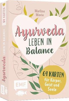 Kartenbox: Ayurveda - Leben in Balance - 64 Karten für Körper, Geist und Seele - Mavie, Marline