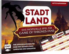 Image of Stadt, Land, das inoffizielle Spiel für Game of Thrones-Fans - Der Spieleklassiker für Fans der Häuser Stark, Lannister und Targaryen