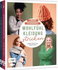 Wohlfühlkleidung stricken - Skandi-Strick und Chunky-Love: 2 Bücher im Doppelpack - Huber, Iryna;Schauer, Carina