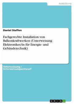 Fachgerechte Installation von Balkonkraftwerken (Unterweisung Elektroniker/in für Energie- und Gebäudetechnik) - Steffen, Daniel