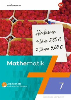 Mathematik 7. Arbeitsheft mit interaktiven Übungen. Für Regionale Schulen in Mecklenburg-Vorpommern - Scheele, Uwe;Liebau, Bernd;Wilke, Wilhelm