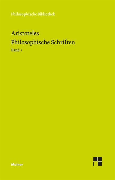 Philosophische Schriften. Band 1 Philosophische Schriften. Band 1