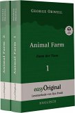 Animal Farm / Farm der Tiere - 2 Teile (Buch + 2 MP3 Audio-CD) - Lesemethode von Ilya Frank - Zweisprachige Ausgabe Englisch-Deutsch