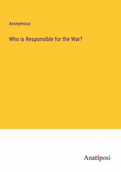 Cover Who is Responsible for the War?
