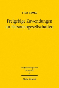 Cover Freigebige Zuwendungen an Personengesellschaften (eBook, PDF)