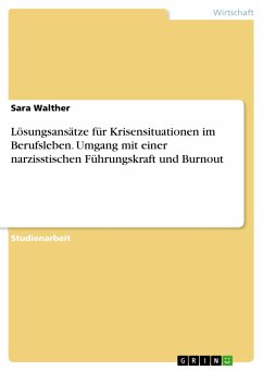 Lösungsansätze für Krisensituationen im Berufsleben. Umgang mit einer narzisstischen Führungskraft und Burnout (eBook, PDF)