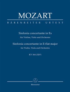 Sinfonia concertante Es-Dur KV364 für Violine, Viola und Orchester Studienpartitur