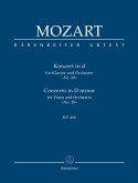 Konzert d-Moll KV466 für Klavier und Orchester Studienpartitur