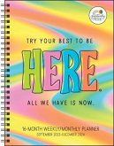 Positively Present 16-Month 2023-2024 Weekly/Monthly Planner Calendar